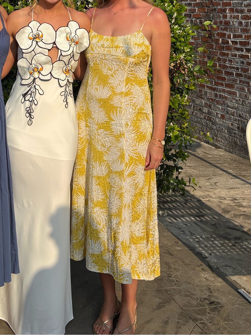 Rebecca Taylor Floral Print Slip Dress - light Yellow